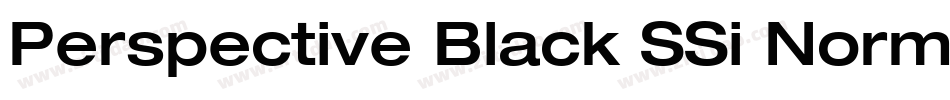 Perspective Black SSi Normal字体转换